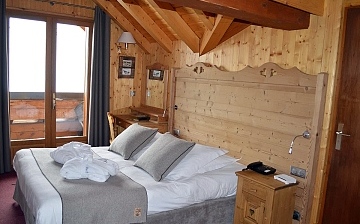 Hotel Le Gentiana in Tignes, Tignes Le Lac, Schlafzimmer Hotel Le Gentiana in Tignes, Tignes Le Lac, Schlafzimmer
