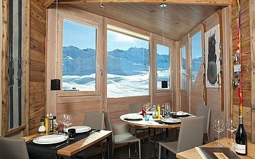 Hotel Les 3 Vallées · Val Thorens: Panoramablick Hotel Les 3 Vallées · Val Thorens: Panoramablick