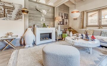 CHALET ANCOLIE - WOHNZIMMER ∙ Tignes ∙ Chalets ∙ Ferienhäuser ∙ Skireisen / Skiurlaub im Skigebiet L’Espace Killy / Tignes – Val d’Isere, französische Alpen, Frankreich.