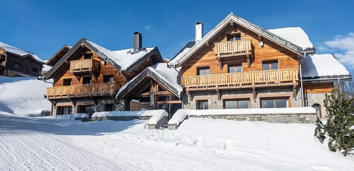 RESIDENZ · CHALET KIERA - Chalets in La Toussuire, Frankreich. Skigebiet Les Sybelles, französische Alpen. Skiurlaub - Skireisen - Winterurlaub in Frankreich. 