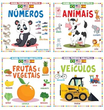 Colecao biblioteca trilingue - 04 livros