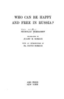 Who Can Be Happy and Free in Russia