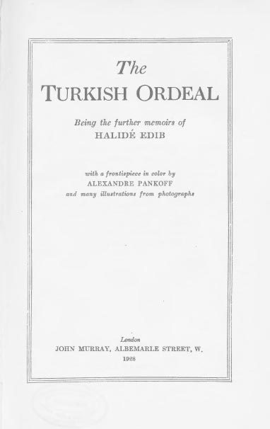 The Turkish Ordeal