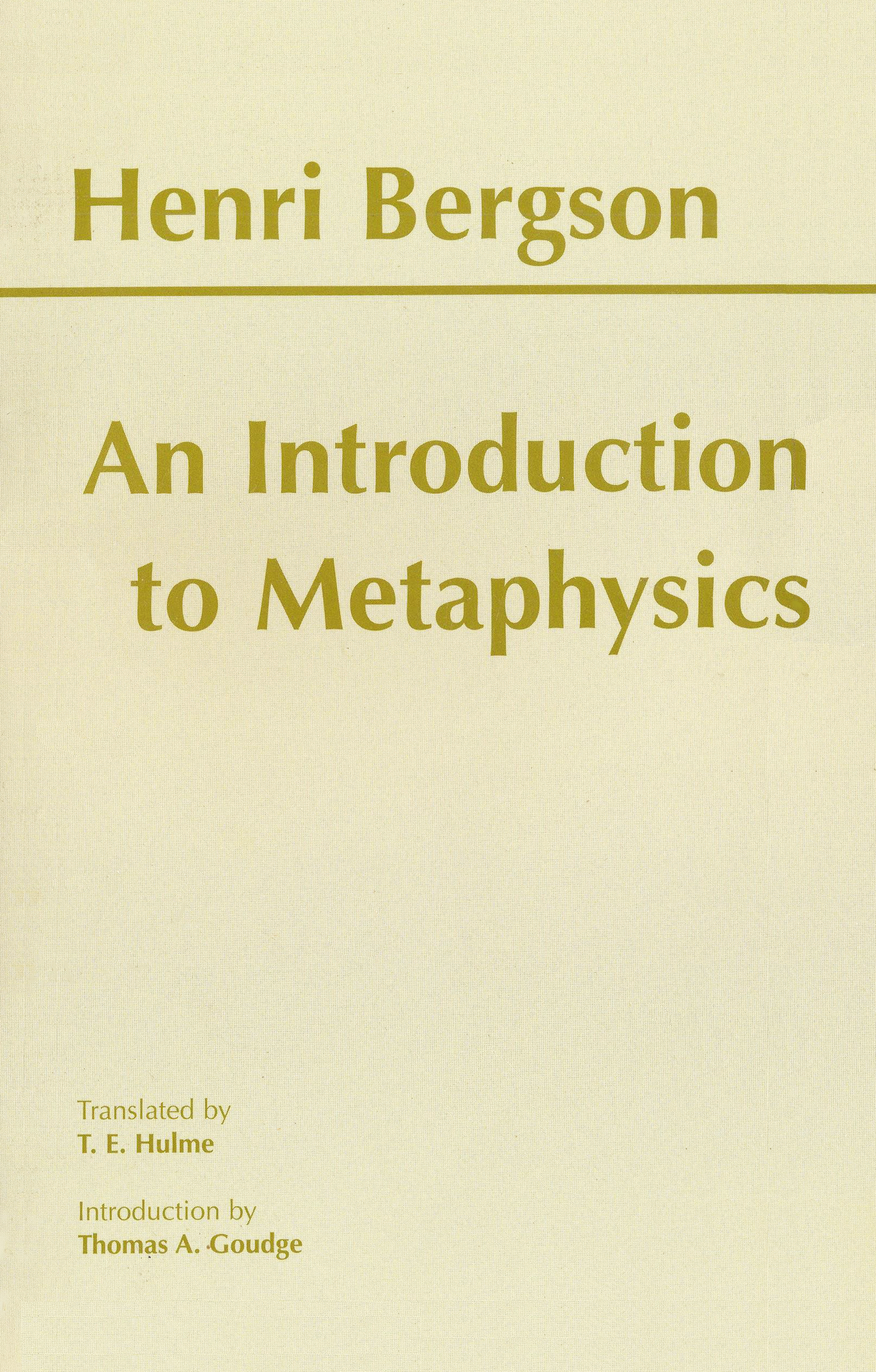 An Introduction to Metaphysics