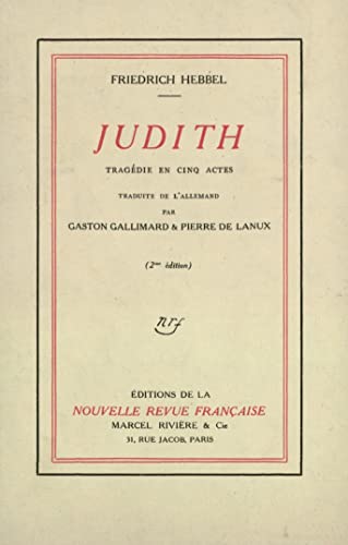 Judith: tragedie en cinq actes