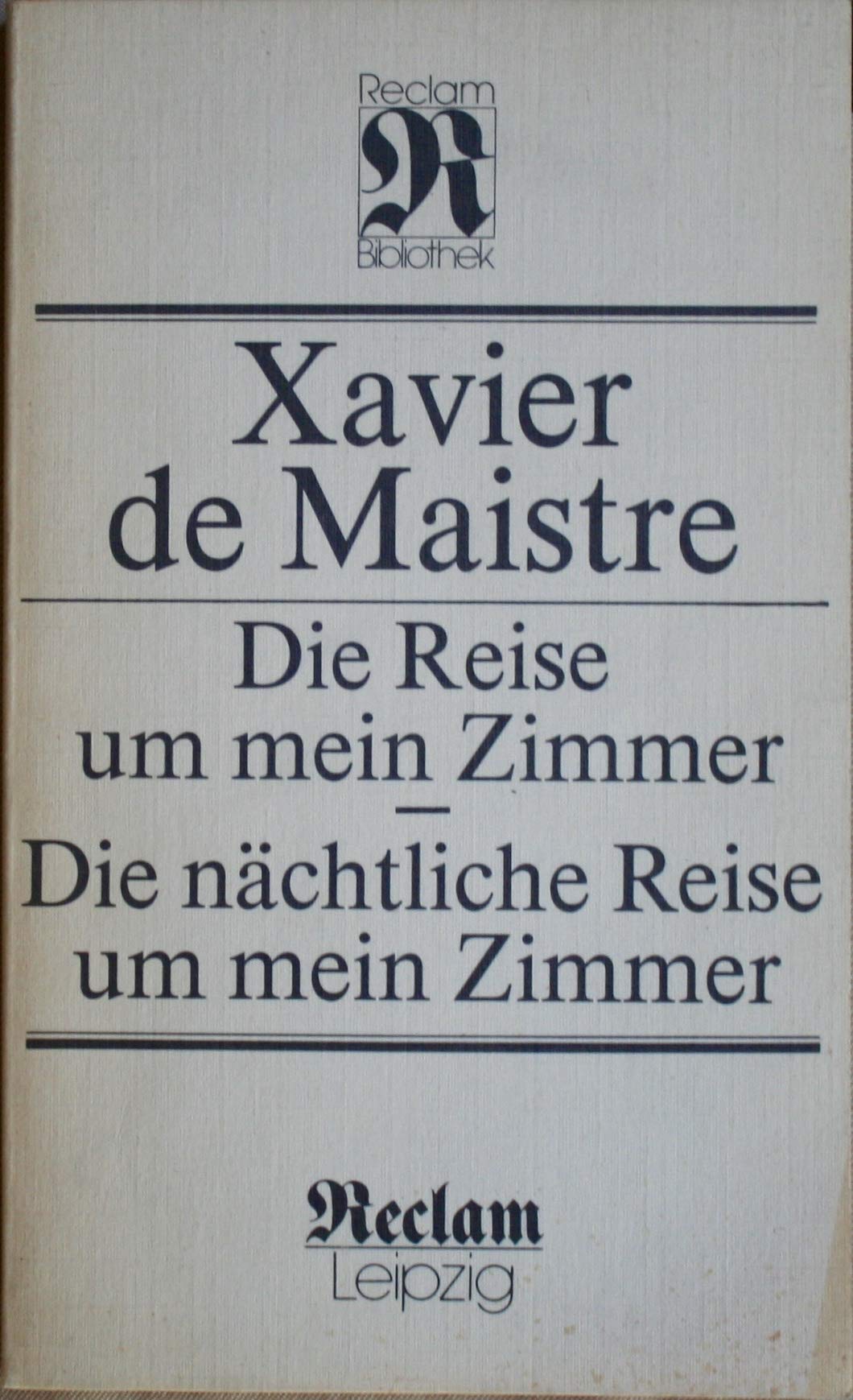 Die Riese Um Mein Zimmer, Die Nachtliche Reise Um Mein Zimmer