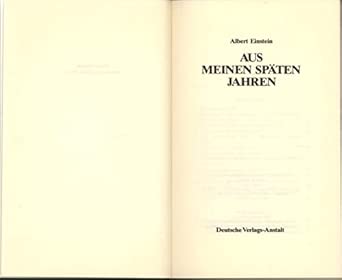 Aus meinen späten Jahren