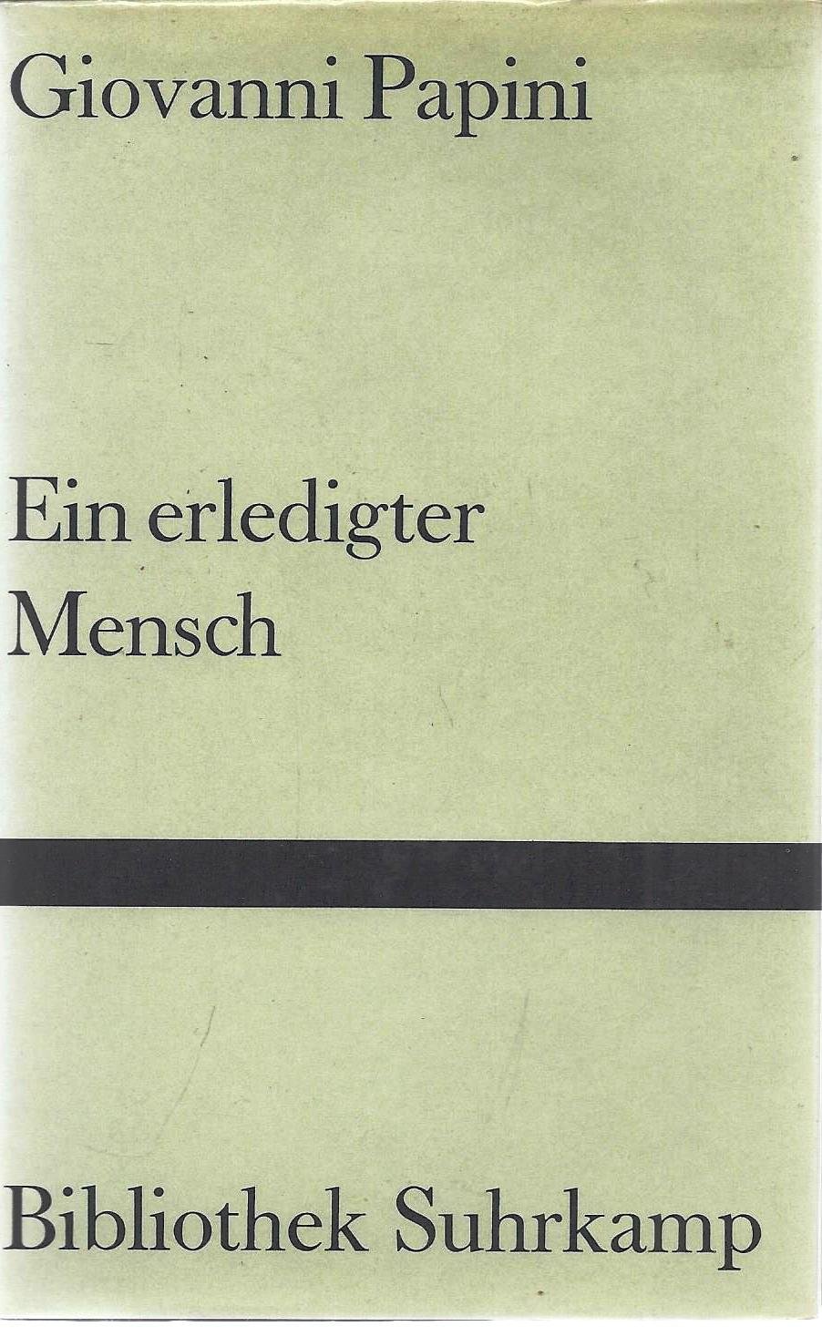 Ein erledigter Mensch.