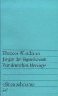 Edition Suhrkamp, Nr.91, Jargon der Eigentlichkeit