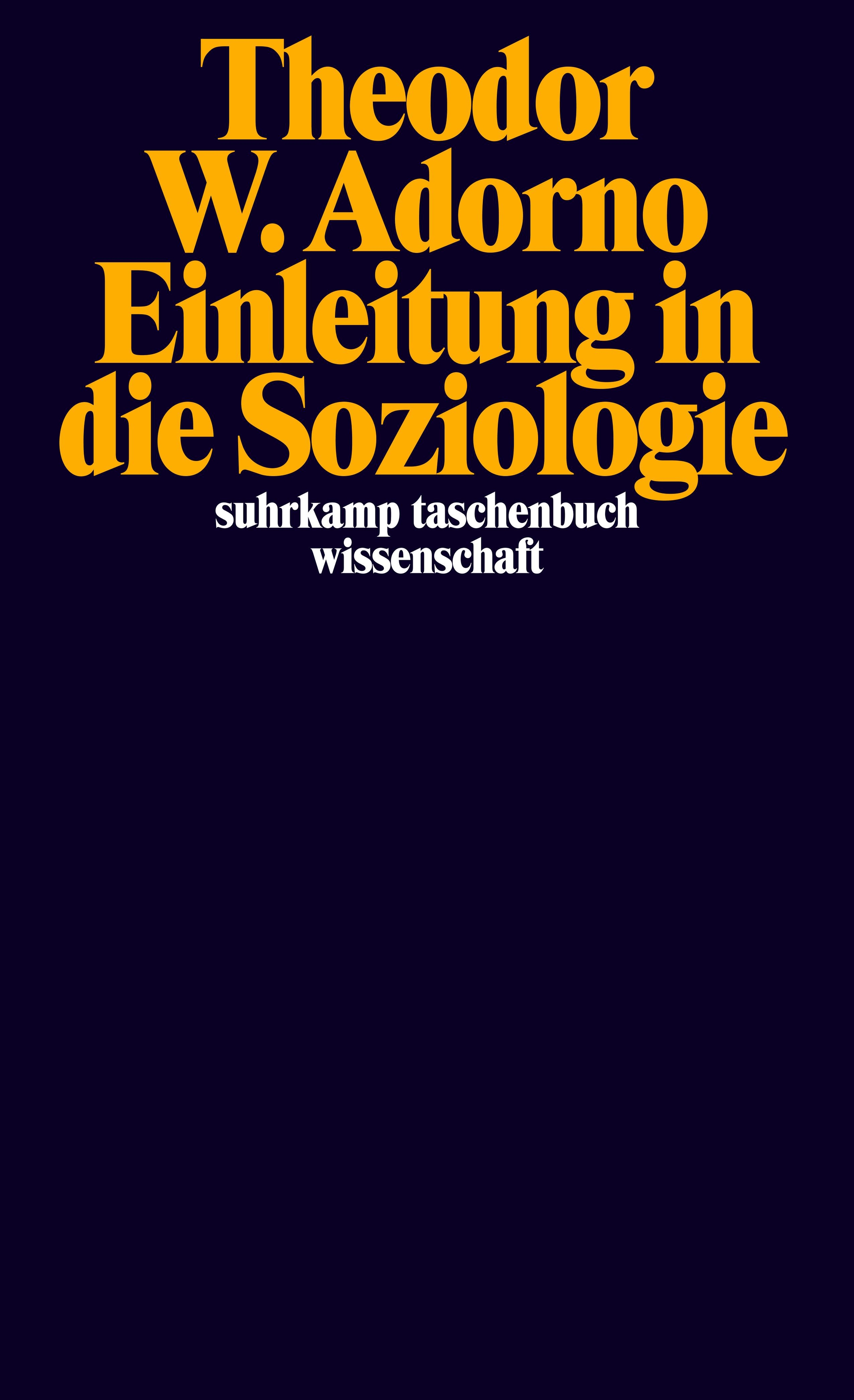 Einleitung in die Soziologie