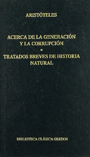 Acerca generacion y corrupcion tratados