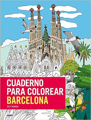 Cuaderno para colorear Barcelona : ¡más de 80 imágenes para colorear de Barcelona, con lápices o pinceles!