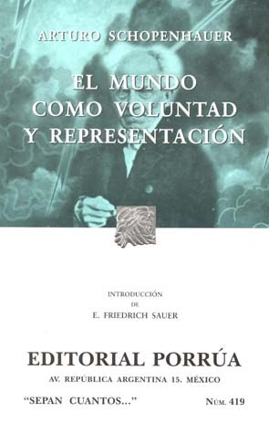 El Mundo Como Voluntad y Representación