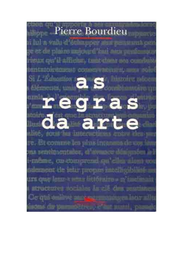 As regras da arte: gênesis e estrutura do campo literário