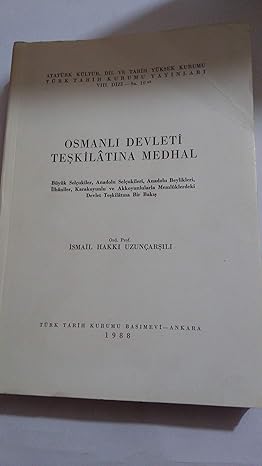 Osmanlı Devleti Teşkilatına Medhal