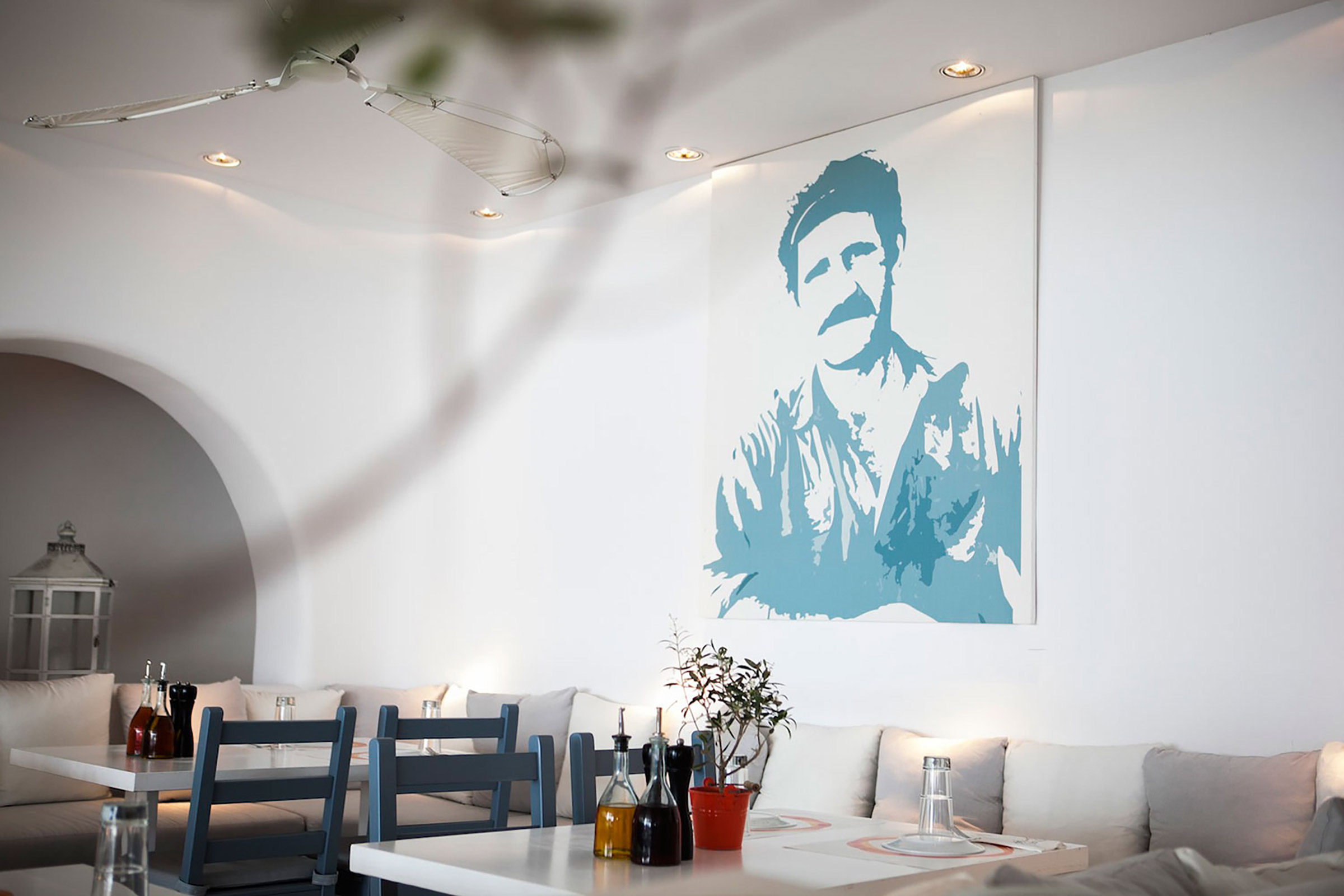 Decorated in a minimalistic style, in order to let the food and the unblocked sea views have the first word, the restaurant emphasises on top-quality ingredients of the local land and sea being transformed into delicious traditional Greek dishes with a contemporary twist, presented in the style and flair of the cosmopolitan destination you are in. - Secondary Image