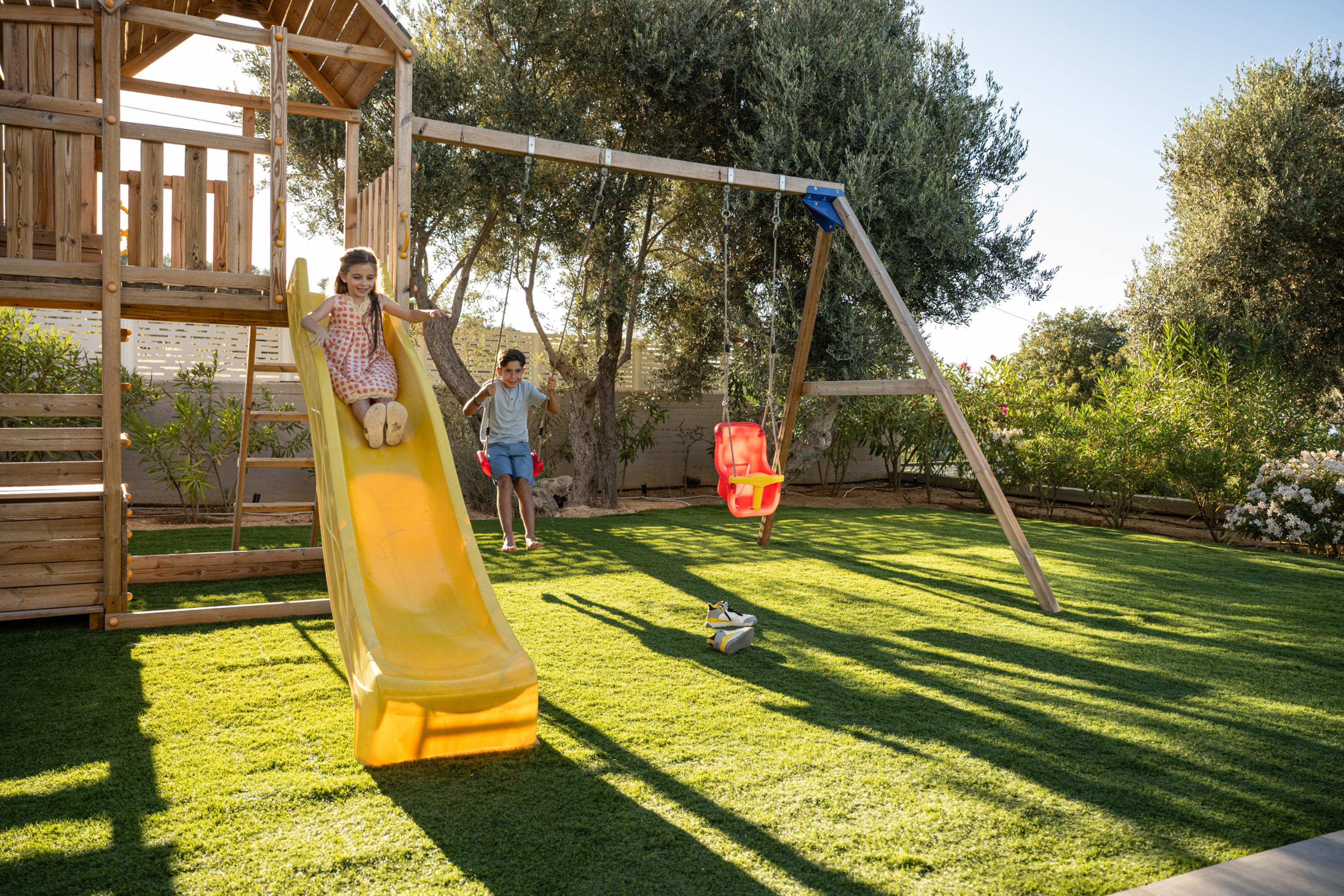 Outdoor Playground & Tennis Court