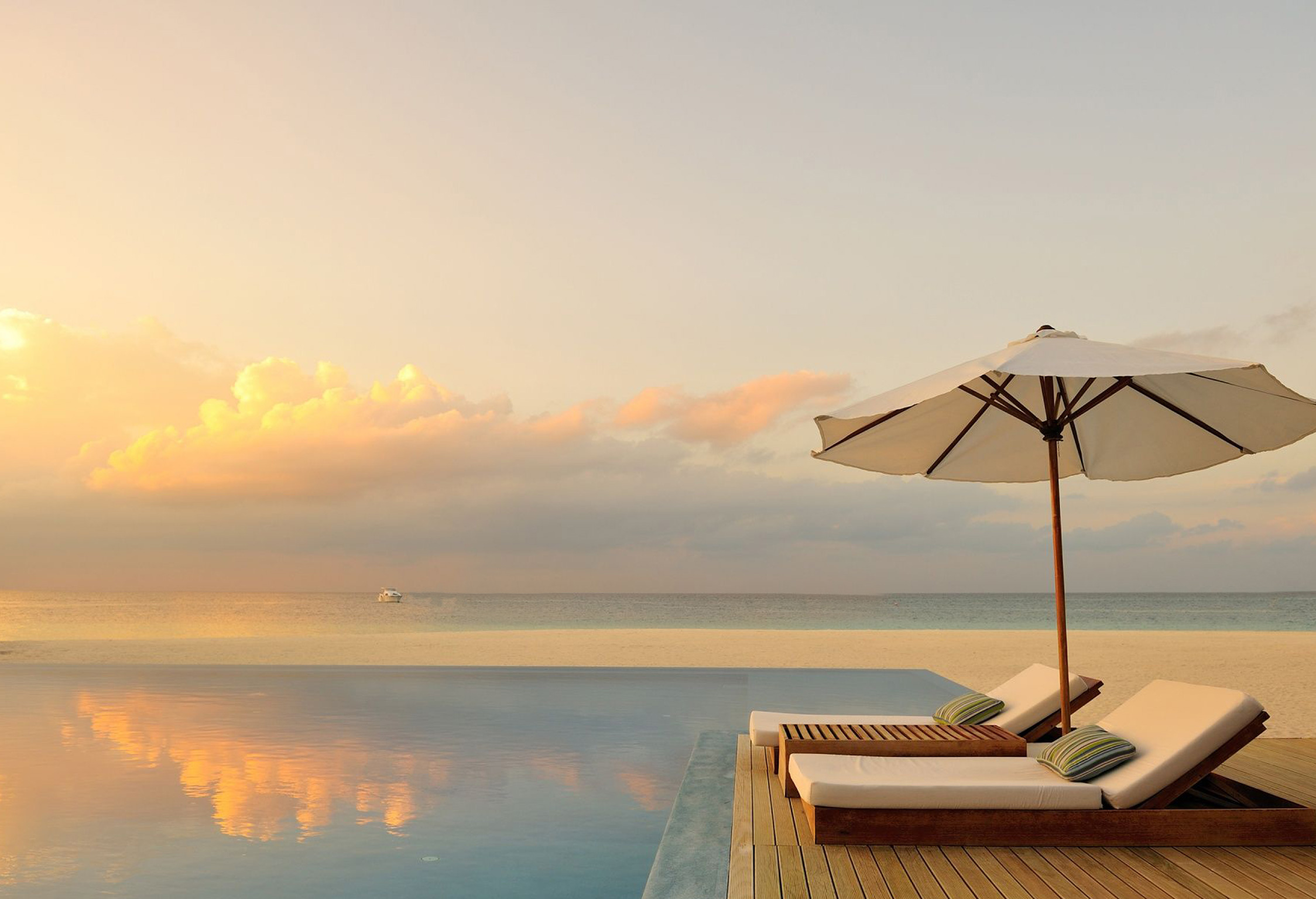Outdoor fresh water pool