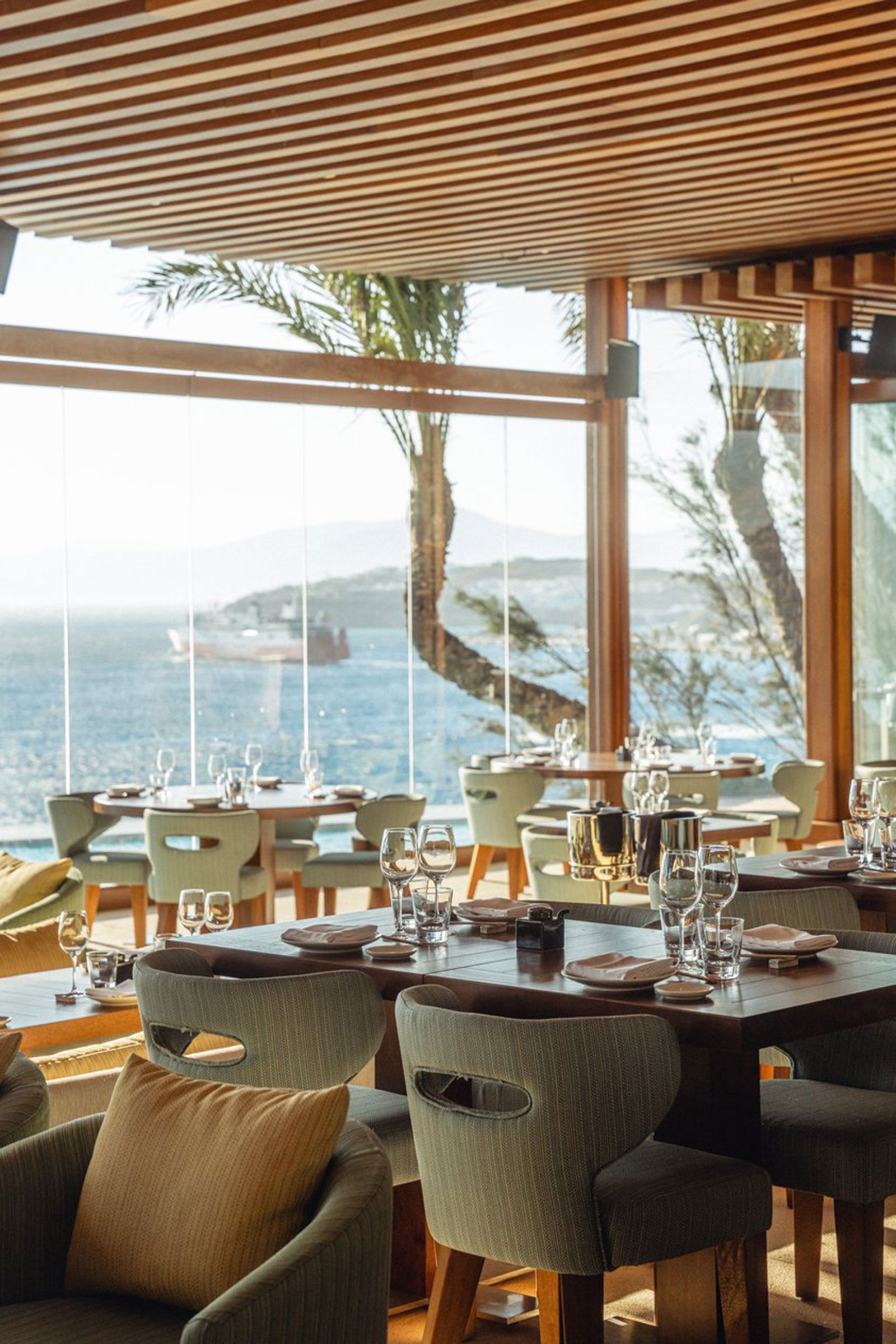 In the form of a repeating pop-up restaurant, the world-famous Zuma has landed on the island of Mykonos and calls the luxurious setting of the Cavo Tagoo infinity pool “home” each summer. - Image