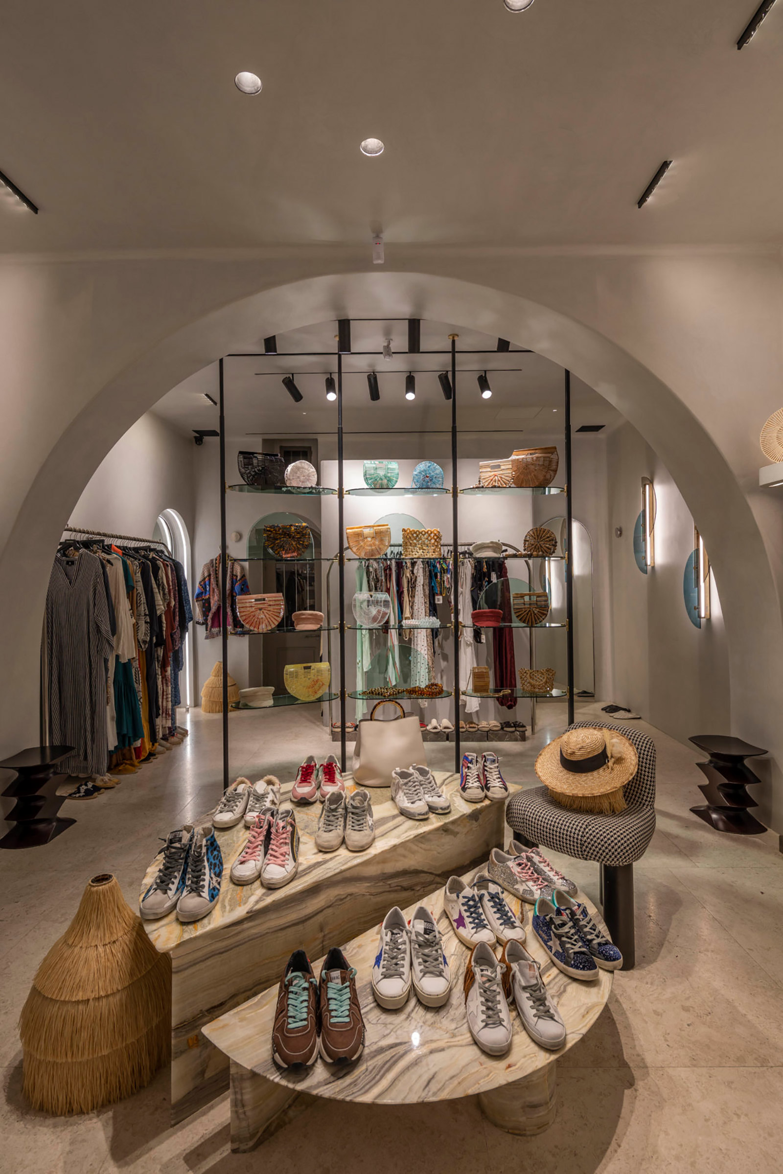 Alemagou, Ftelia Beach, Mykonos 846 00 (Women’s & Men’s)+30 2289 100318 

Golden Goose, 46 Matogianni Str., Mykonos 846 00 (women’s)+30 22890 26760

51 Matogianni Str., Mykonos 846 00 (men’s)+30 22890 27670 - Image