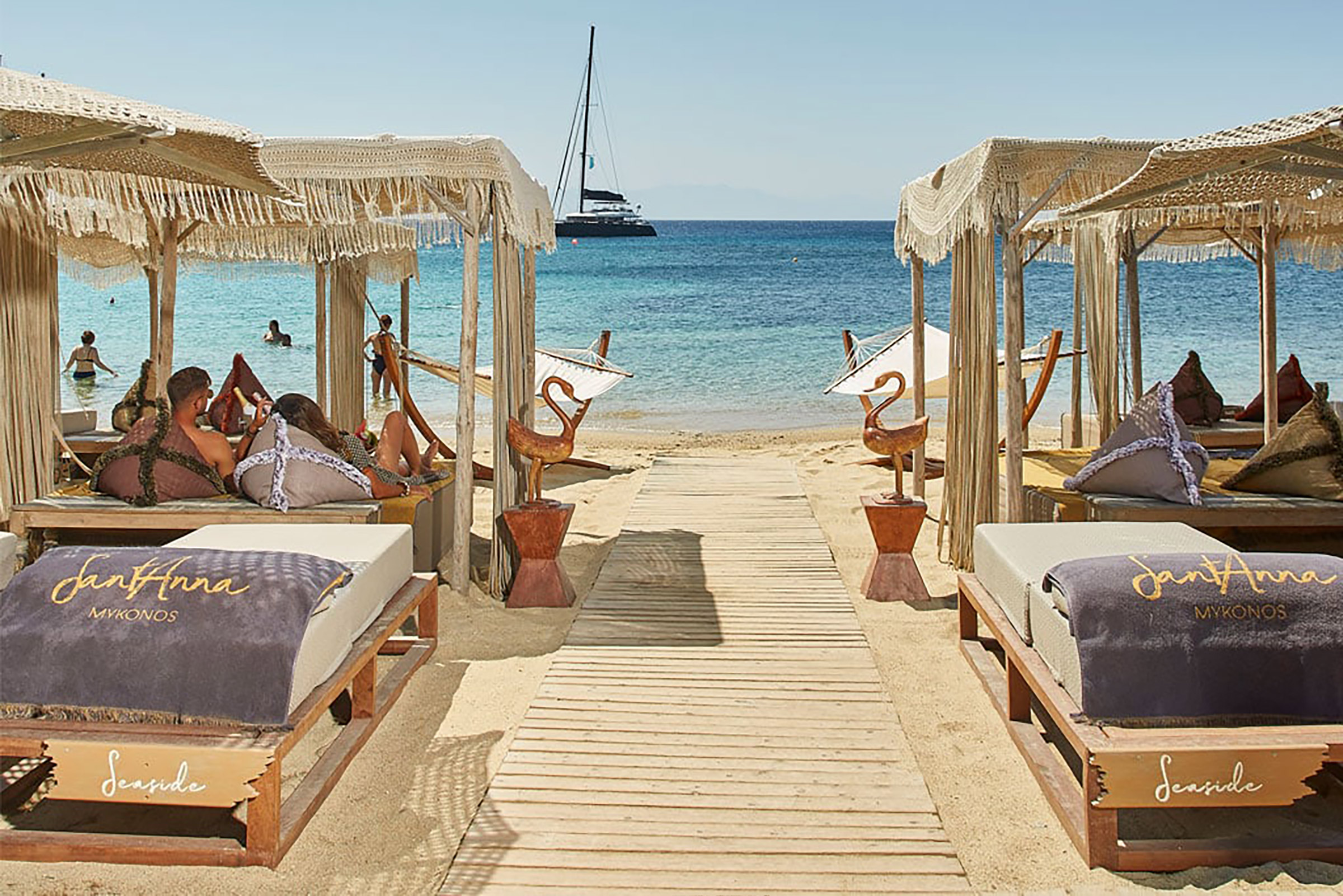 Featuring the largest saltwater swimming pool in the Mediterranean is only one of the many very impressive things you will come across at SantAnna on the magnificent Paraga beach. - Secondary Image