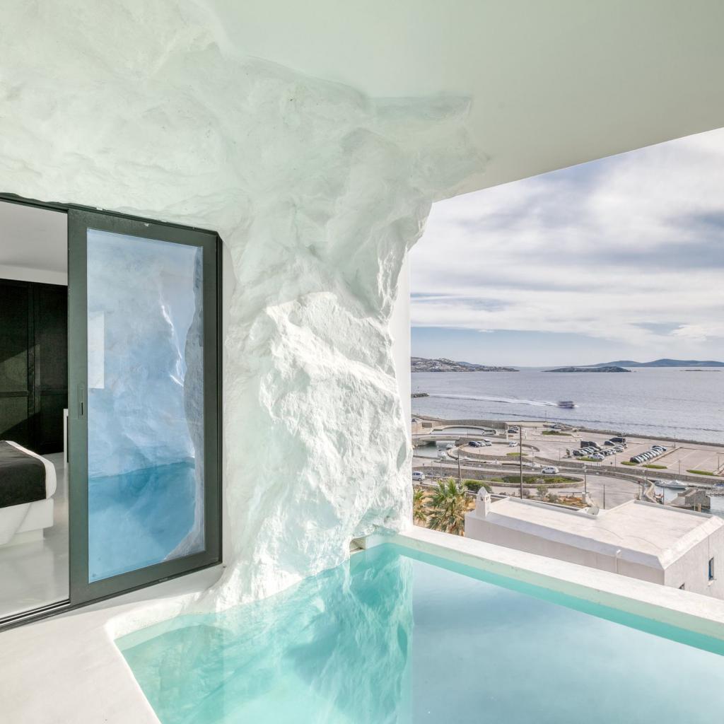 Deluxe Double Room με ιδιωτική πισίνα-σπηλιά