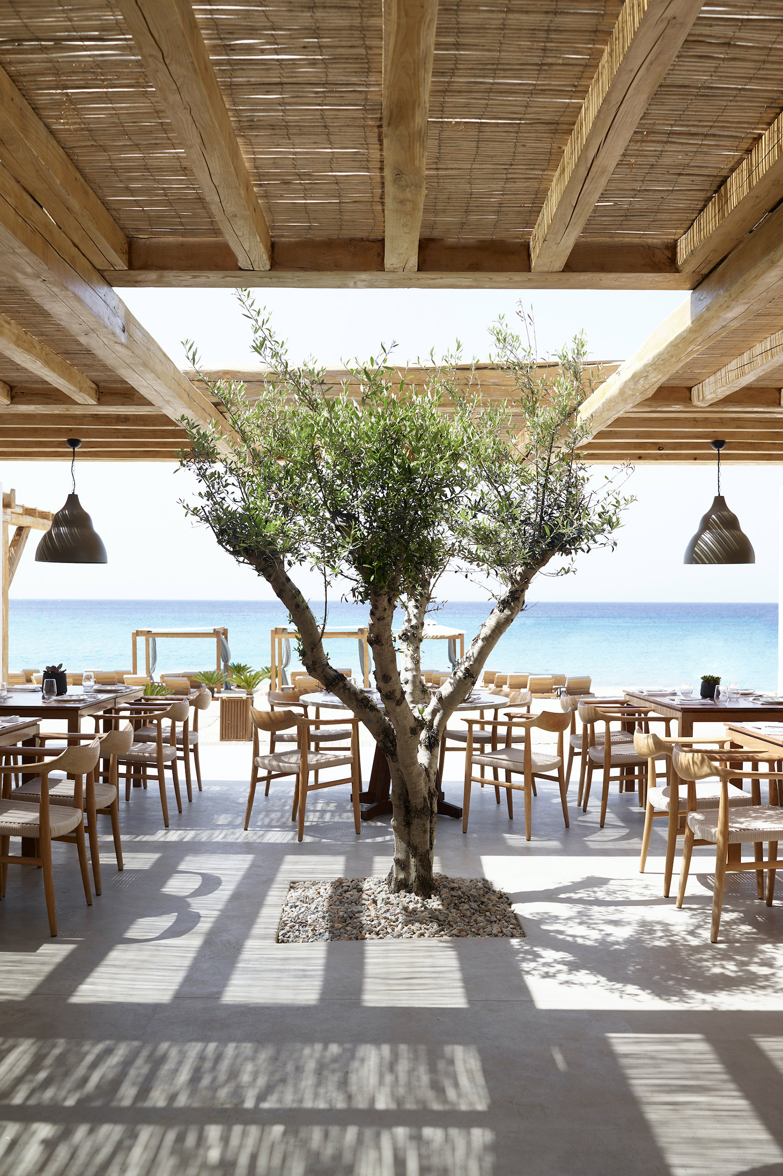 Focused on the exceptional quality of the freshest local produce and always looking for the most creative ways to reinvent the amazing tastes and recipes of the Greek cuisine, the talented chef of Branco sets the tables with the most mouth-watering choices for a delicious breakfast, a splendid lunch, or a fine dinner on the beach. - Image