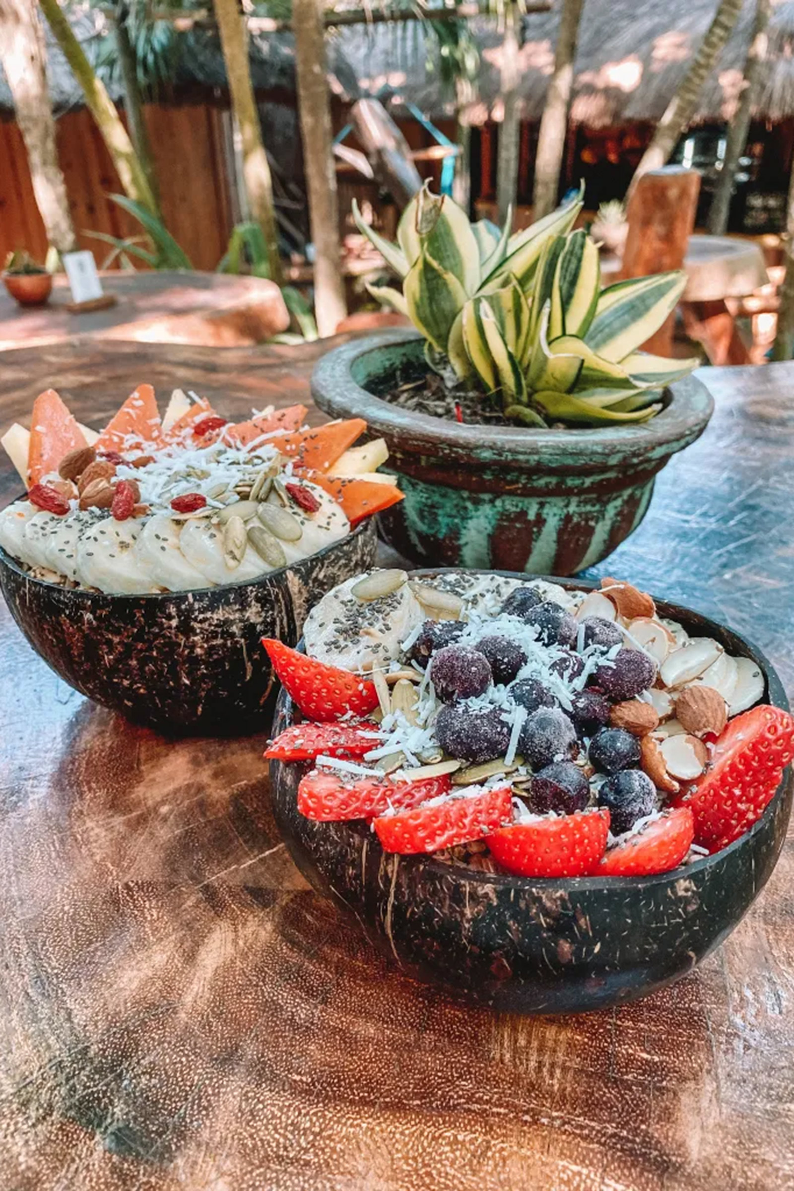 Of course, the menu is designed on the love for raw food, which is treated with respect and served in the most stylish of manners. Hippie-chic meets positive vibes and laid-back mood in this beautiful café in Ahau Tulum. - Image