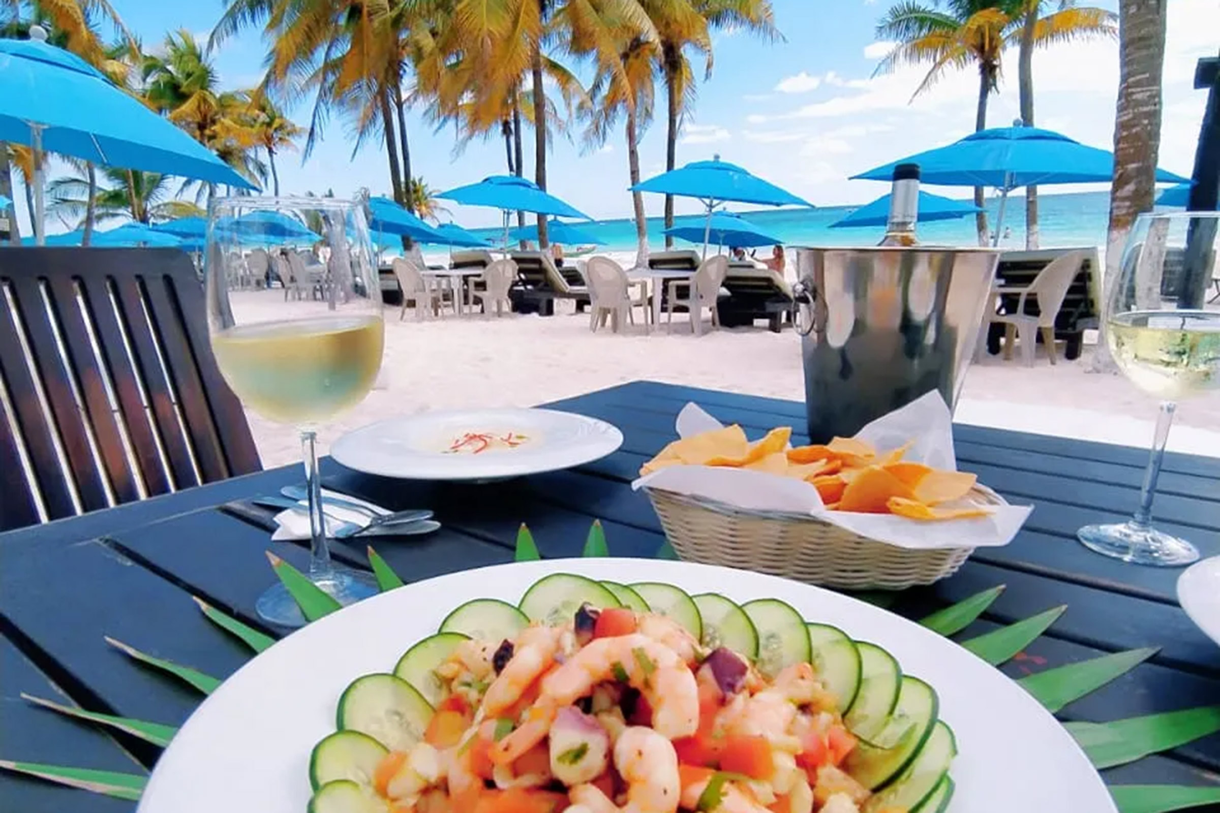 Lavish tacos meet perfectly prepared ceviches, coming straight to the comfort of your sunbed, located just a few steps from the refreshing waters of the sea. - Secondary Image