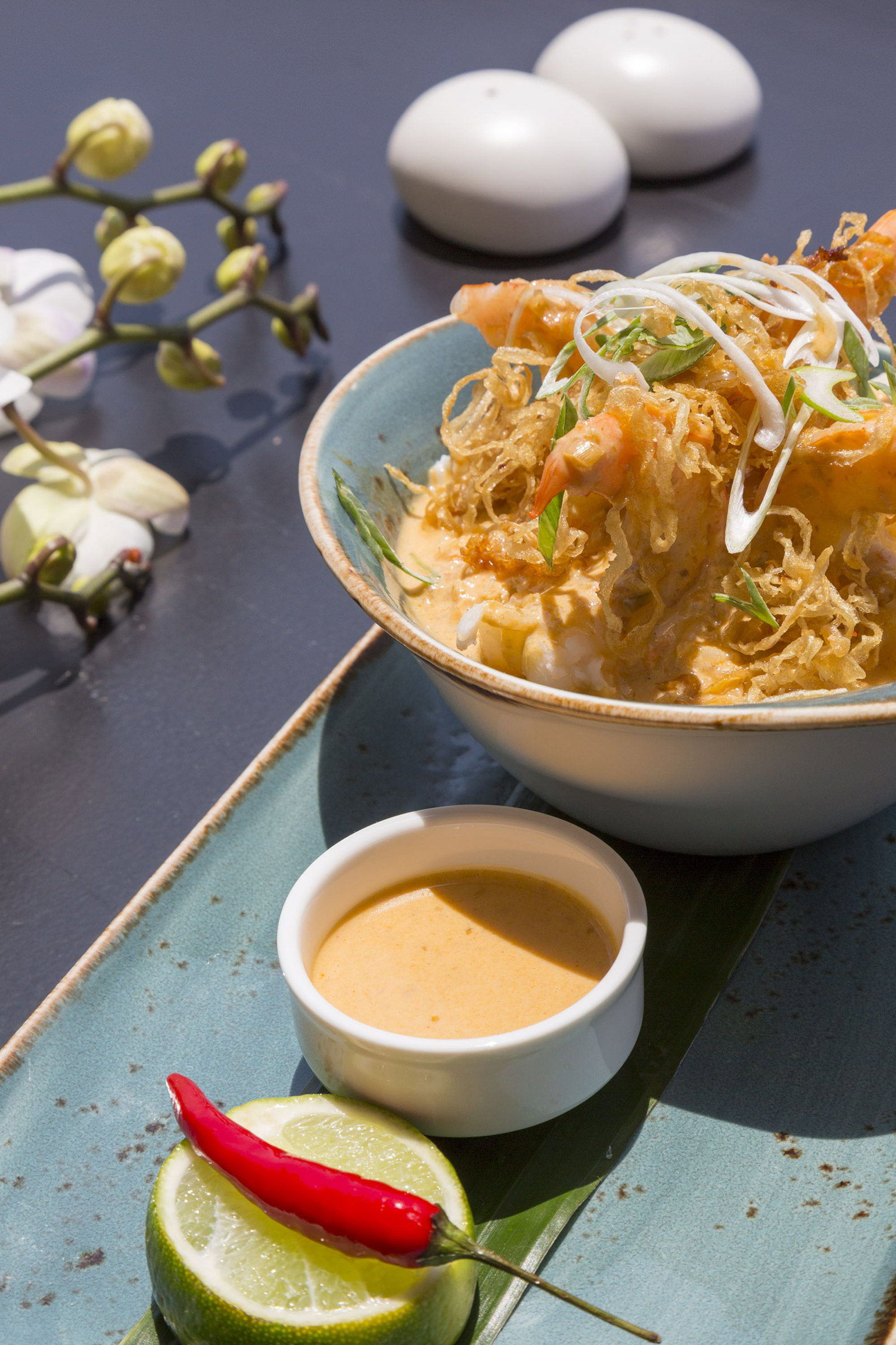 Enjoy the celebrated Buddha-Bar specialties, alongside with exciting fusion dishes with a Greek & Mediterranean twist, which use the best of local produce from the Cycladic land and sea. - Image