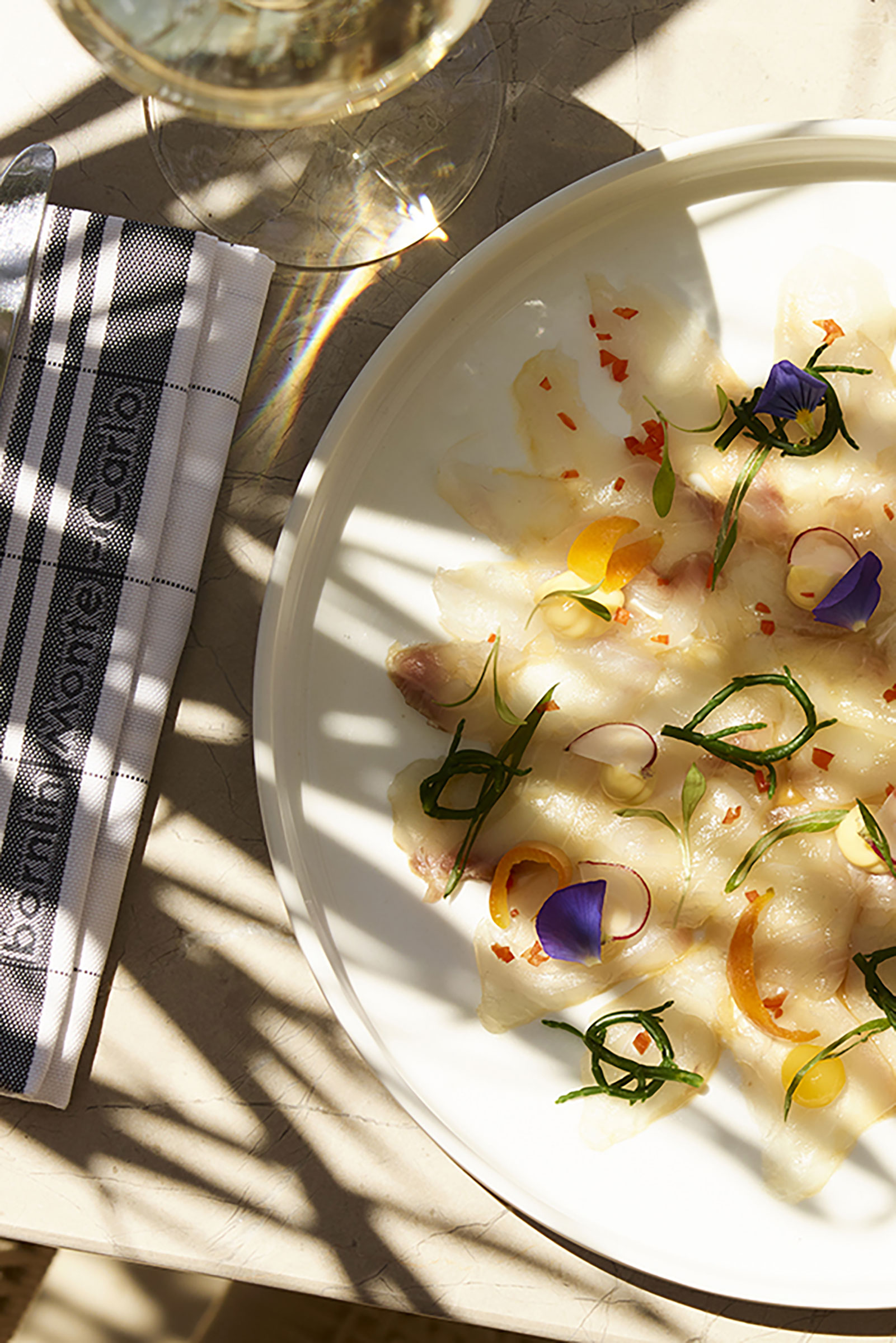 Dishes of contemporary Mediterranean cuisine, fresh fish caught by local fishermen straight from the Aegean Sea and unexpected delicacies with a Greek flair, such as the famous Kobe Gyros (the only one you will find across the globe!) - Image