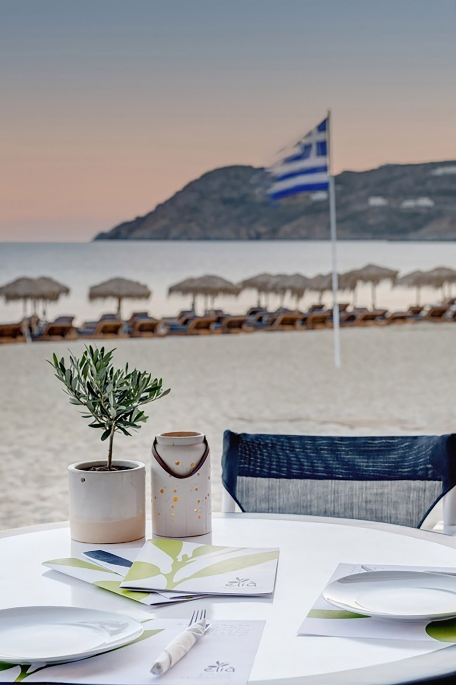 Can you think of a better way to taste the famous Greek summer on your plate? In the refined space of Elia Beach Restaurant traditional culinary ways meet contemporary twists and techniques, delivering an inspired Mediterranean cuisine that is as good for the palate as it is for the eye. - Image
