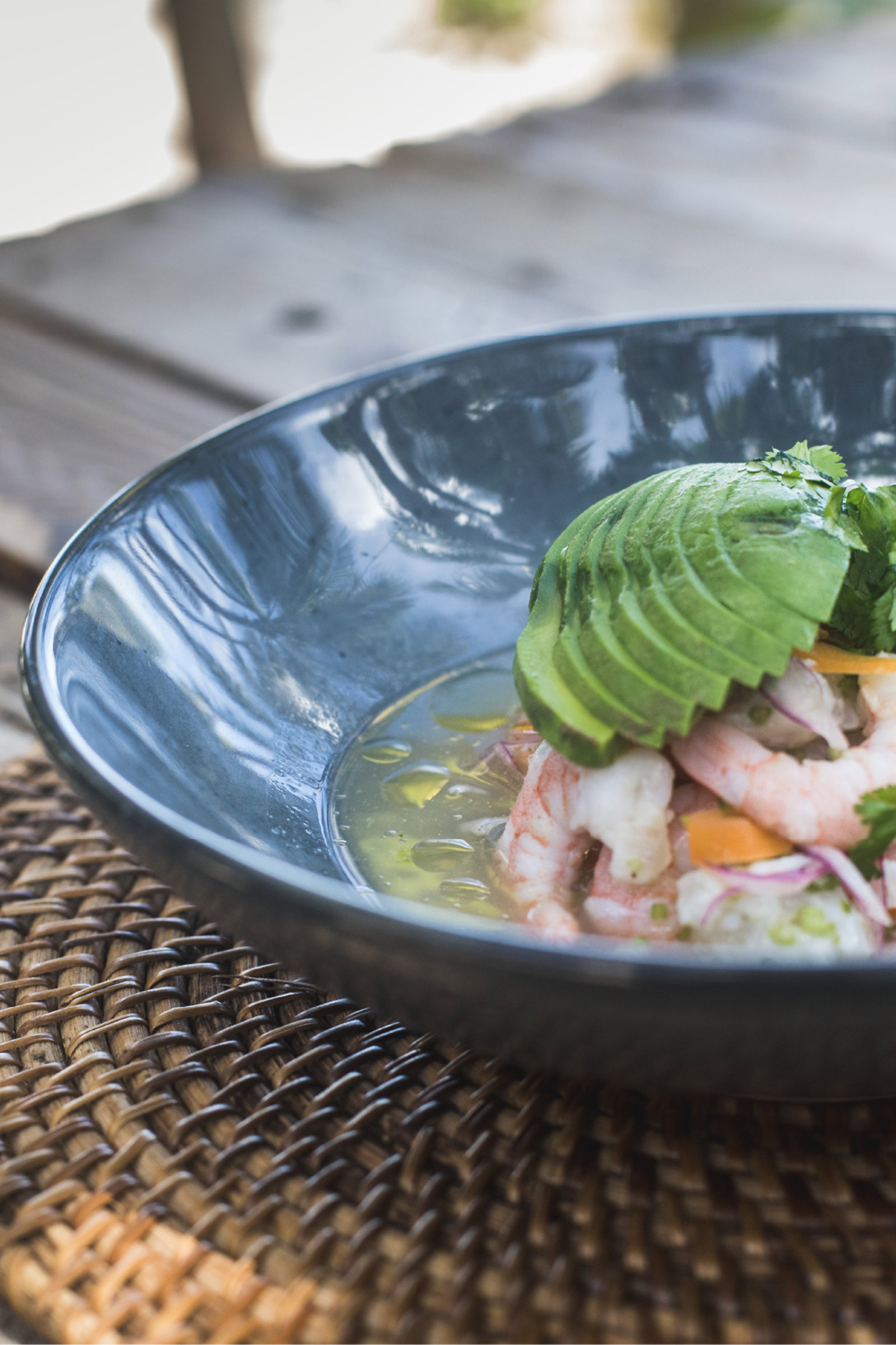 Its menu, created by the unique treasures of the land and the sea, showcases light dishes based on locally harvested ingredients, coming from local fishermen who make sure to bring only their best catches to meet the high criteria of the kitchen. - Image