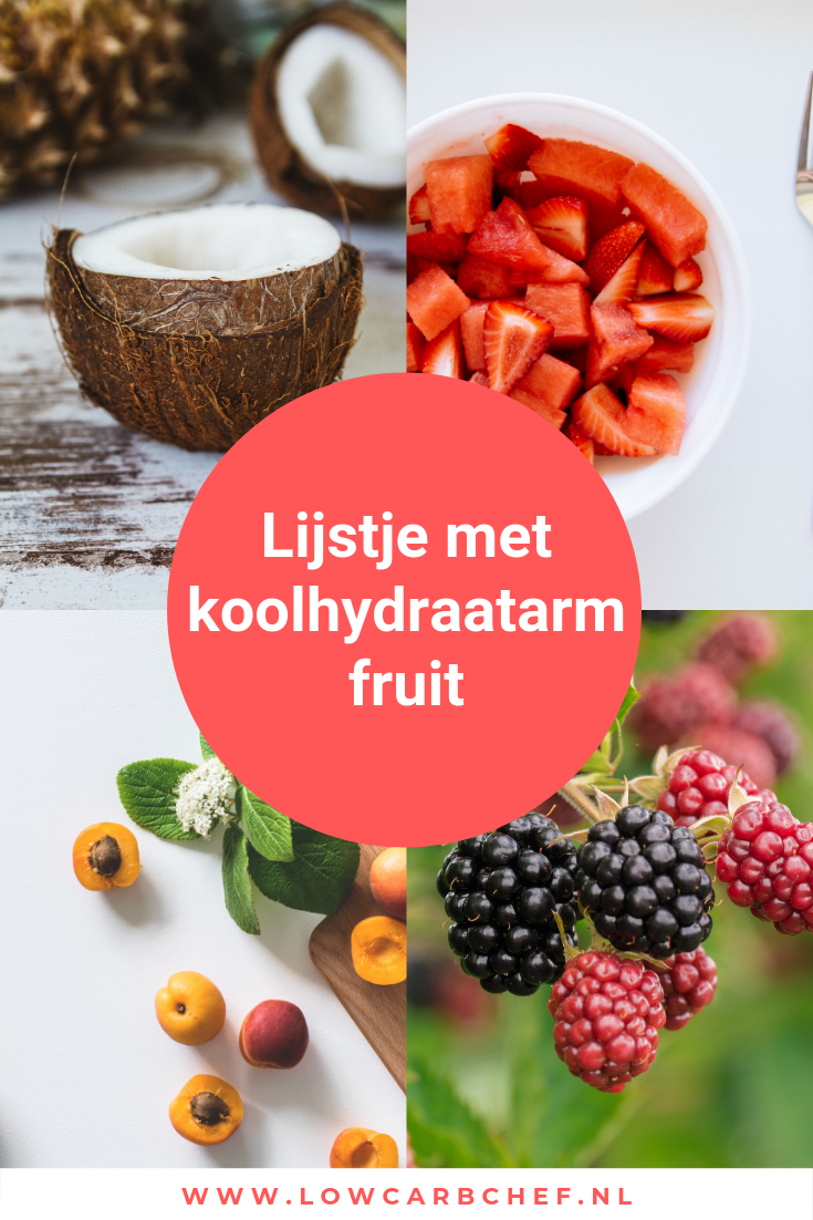 Fruit is een uitstekende bron van vitamines, mineralen, voedingsvezels en antioxidanten. Hier vind je een lijstje met alle koolhydraatarme fruitsoorten. #koolhydraatarm #fruit #snack #gezond #gezondeten