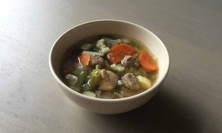 Rijkgevulde groentesoep