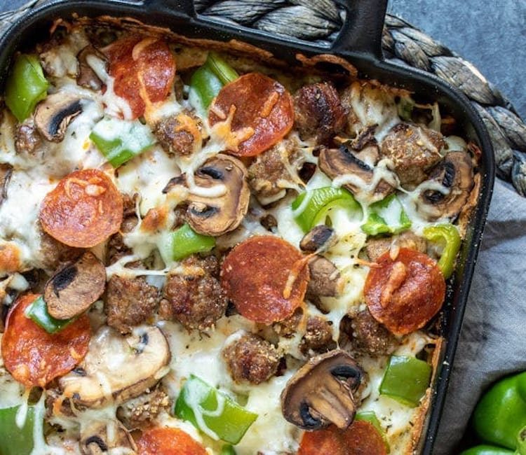 Pizza ovenschotel Koolhydraatarm Lowcarbchef.nl