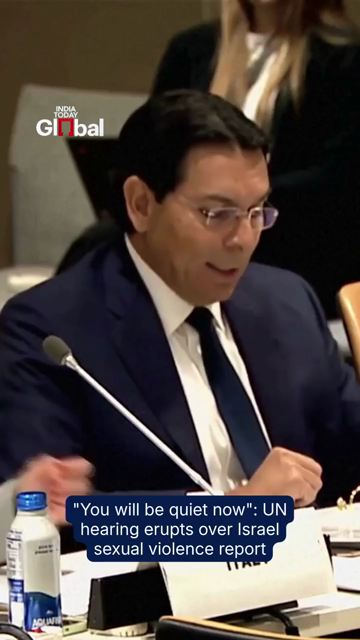 Genocidal Israel’s mouthpiece at the UN showing the whole world who they are.