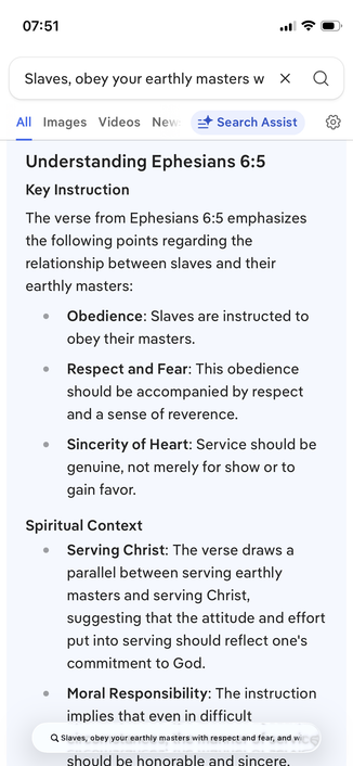 Understanding Ephesians 6:5
Key Instruction
The verse from Ephesians 6:5 emphasizes the following points regarding the relationship between slaves and their earthly masters:
• Obedience: Slaves are instructed to obey their masters.
• Respect and Fear: This obedience should be accompanied by respect and a sense of reverence.
• Sincerity of Heart: Service should be genuine, not merely for show or to gain favor.
Spiritual Context
• Serving Christ: The verse draws a parallel between serving earthly…