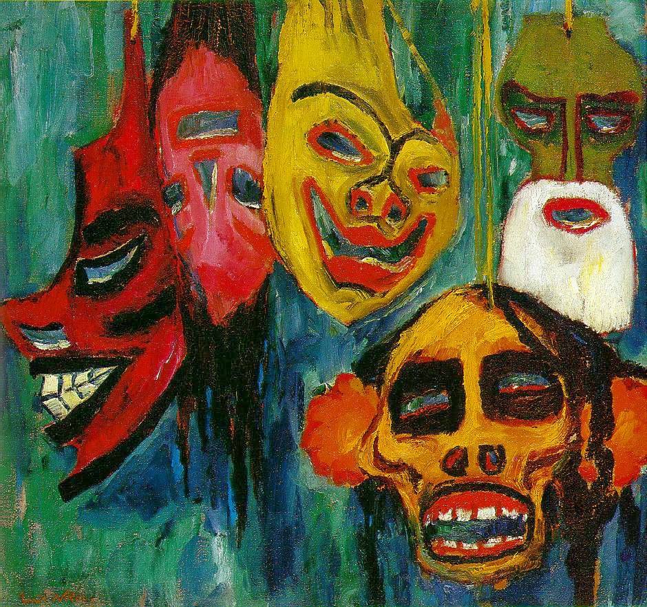 Emil Nolde - Mask Still Life III (1911)