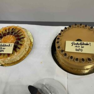 20es év jubileum - és a torta sem maradhatott el az MGI-BPO-nál!