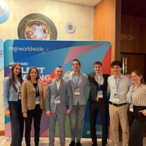 Csoportkép MGI-BPO kollégákkal az MGI Talent Meetingen.