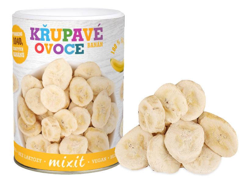 Banán - Křupavé ovoce MIXIT 130 g