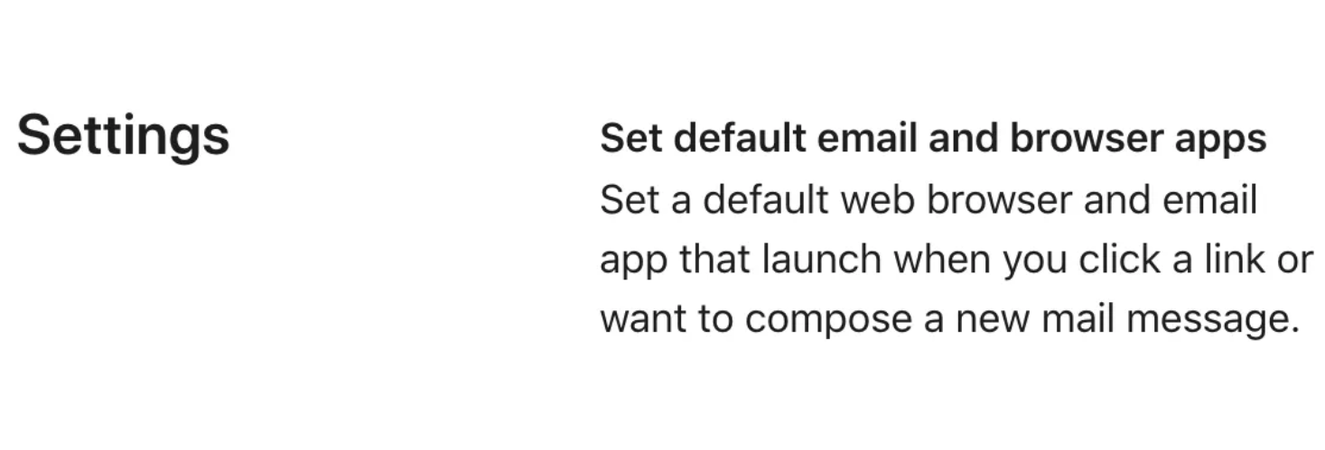 Standard apps i iOS 14