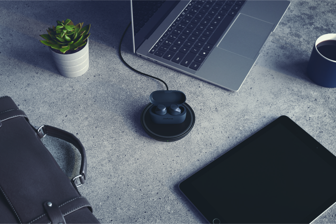 Jabra Elite 75t trådløs opladning