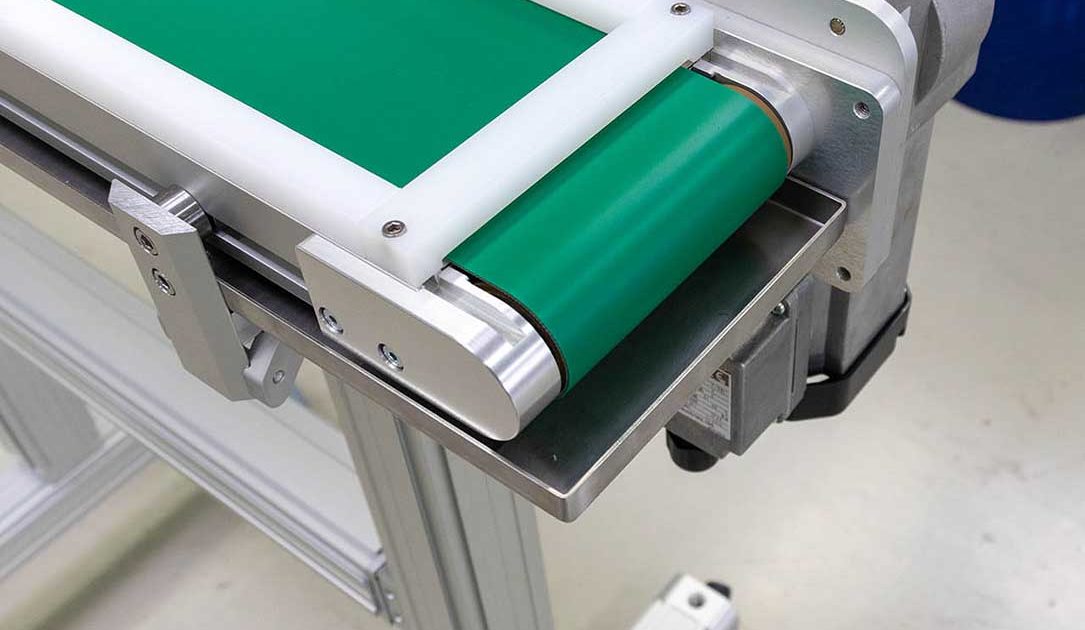Edelstahl Förderbandschiene 24V – Automatisches Mini-Förderband