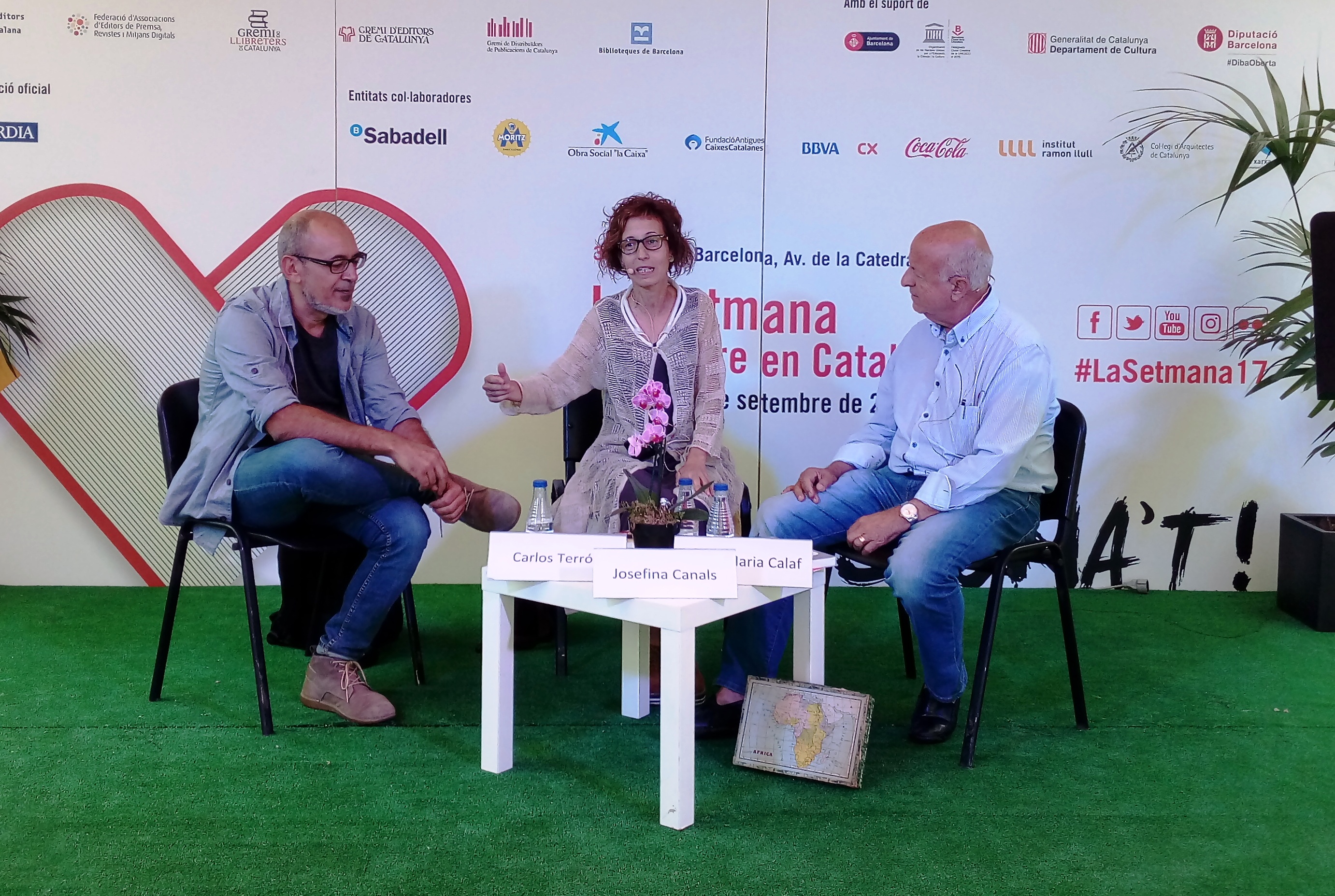 Guanyadors dels premis Vila de Martorell 2016, a la 35a Setmana del Llibre en Català