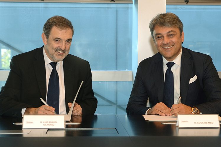 Els presidents de Seat i Telefónica Espanya, Luca de Meo i Luis Miguel Gilpérez