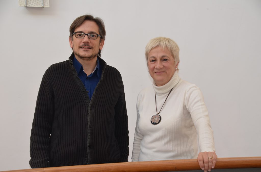 Xavier Pagès i Francesca Calders, director i presidenta de la Coral Ars Nova