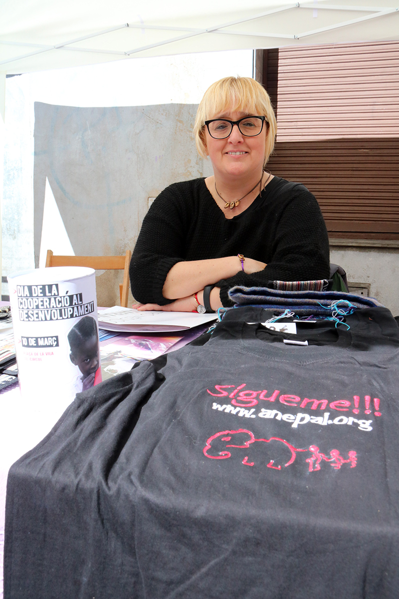 Rosa Corral, coordinadora a Martorell d'Anepal. Dia de la Cooperació al Desenvolupament