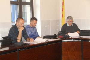 Reunió del jurat de la Nit de l'Activitat Física i l'Esport. Raül Llimós. Carles Castillejo i Antoni Real